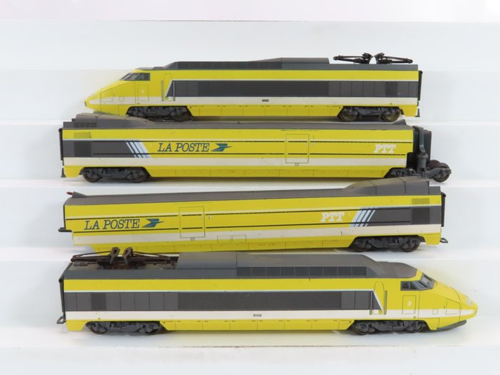 Lima H0 - 149710AC - Train unit - 4-piece set TGV 'La Poste' - La Poste