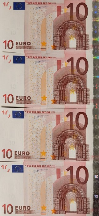 European Union - Germany - 4 x 10 Euro 2002 - Duisenberg R001