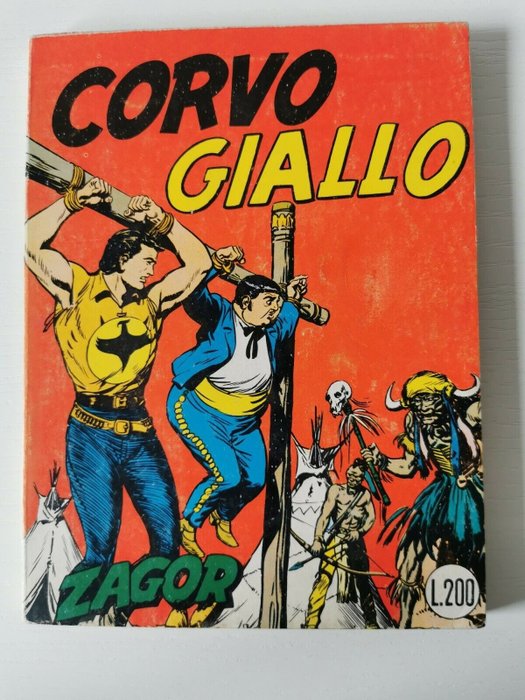 Zagor n. 4 (55) - Collana Zenith gigante " Corvo Giallo" - Originale Prima edizione - Broché - EO - (1965)