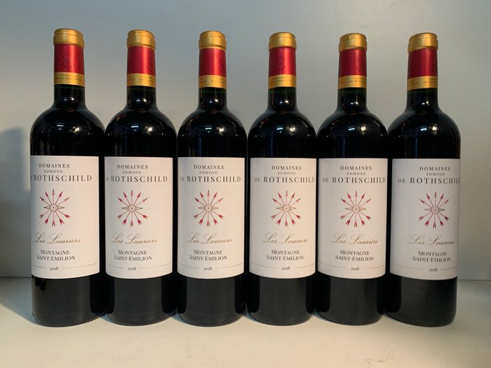 2018 Domaines Edmond De Rothschild Les Lauriers - 聖愛美濃山 - 6 瓶 (0.75L)