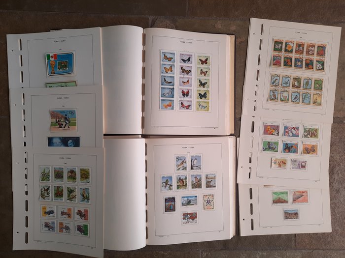 Cuba 1960/1987 - Oude verzameling in 2 Schaubekbanden (+ losse bladen).