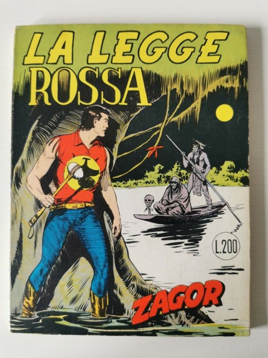 Zagor n.9 (60) - Collana Zenith gigante " La legge Rossa" - Originale Prima edizione - Broché - EO - (1966)
