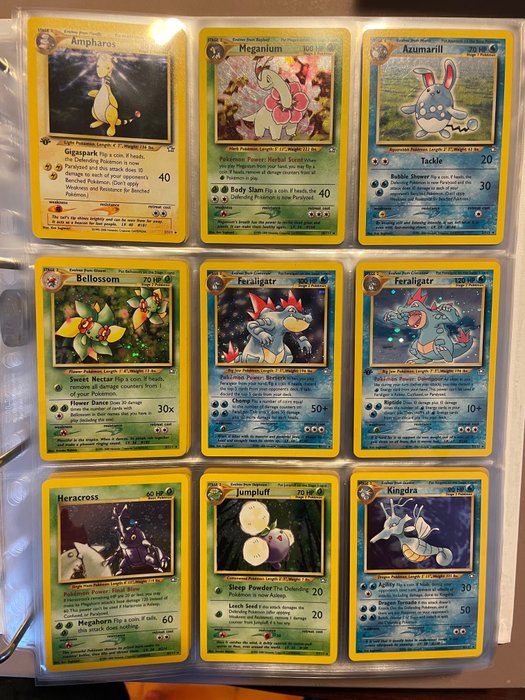 The Pokémon Company - Pokémon - Vollständiges Set COMPLETE SET NEO GENESIS ENGLISH (LUGIA 1ST EDITION & MORE) - 2000