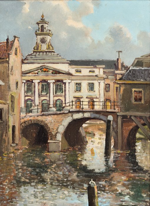Arnout van Gilst (1898-1981) - Stadsgezicht (Dordrecht)