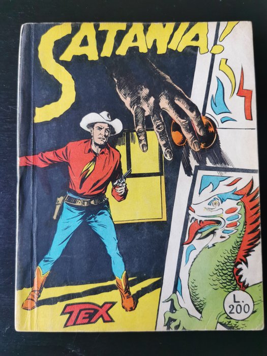 Tex n. 5 - "Satania" I ed. non censurata con strillo - Aut. 478 - Broché - EO