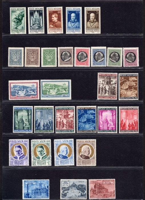 Vaticaanstad 1930/1984 - No reserve price - selection of MNH stamps of the period