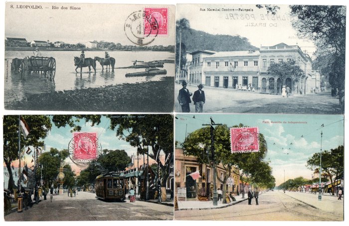Brésil - Ville et paysages - Cartes postales (Collection de 102) - 1899-1964