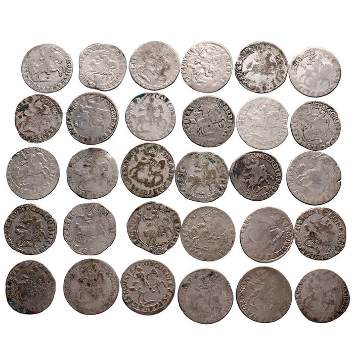 Netherlands, Provincial coins. 30 rijderschellingen 17e eeuw