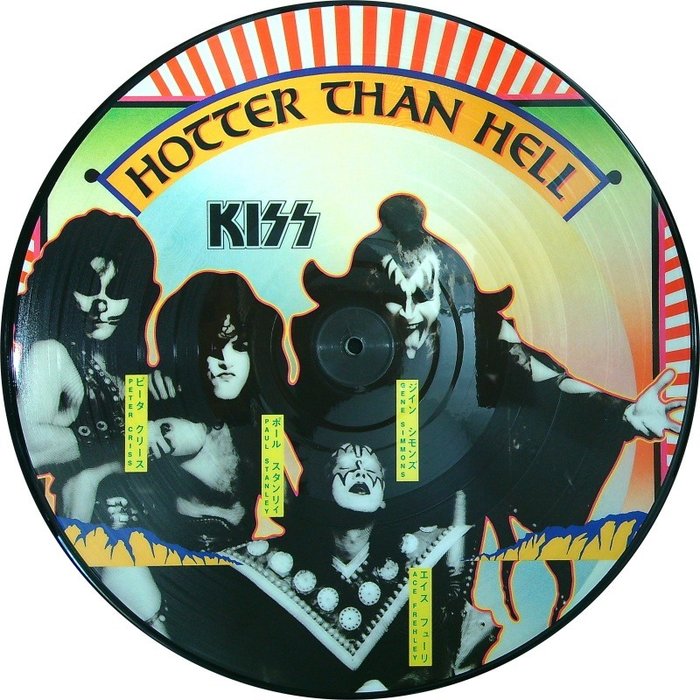 Kiss (Hard Rock) - Hotter Than Hell - Picture disk limited edition - Picturedisc - 1986/1986