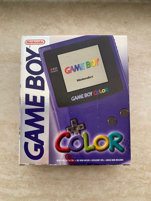 1 Nintendo, Gameboy Color Grape Purple Edition Sealed GBC Gameboy Color - Console - Nella scatola originale