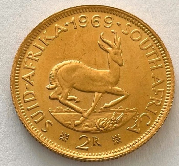 Südafrika. 2 Rand 1969 Springbock