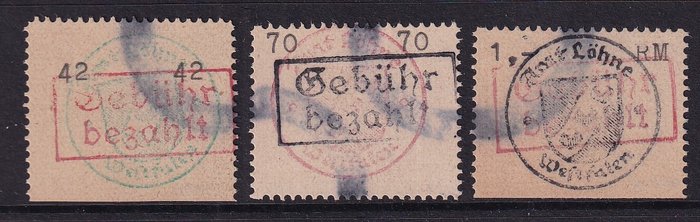 Duitsland - lokale postgebieden 1945 - Löhne. - Michel: 1/3