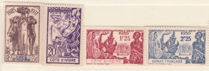 Côte d'Ivoire 1937/1979 - Collection Superbe-Exhaustive    avec   Poste Aérienne - .Avec de nombreux  neufs .
