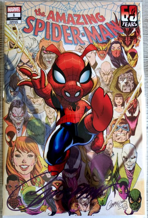 Amazing Spider-Man #1 - NEW 04/2022 JSC Artist EXCLUSIVE !! SOLD OUT ! - Signed by J.Scott Campbell !! Limited 1800 Copies !! - EO (2022)