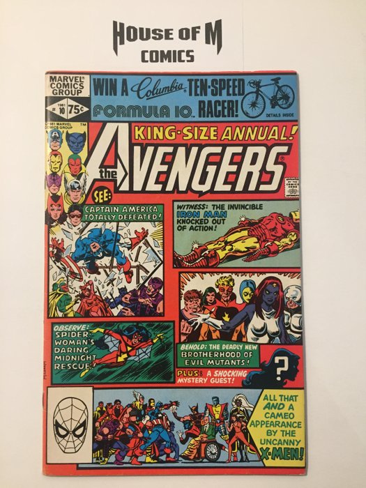 Avengers Annual # 10 1st appearance Rogue and Madelyne Pryor - Spider-Woman, X-Men, Carol Danvers, and New Brotherhood of Mutants . High Grade. - Stapled - First edition - (1981)