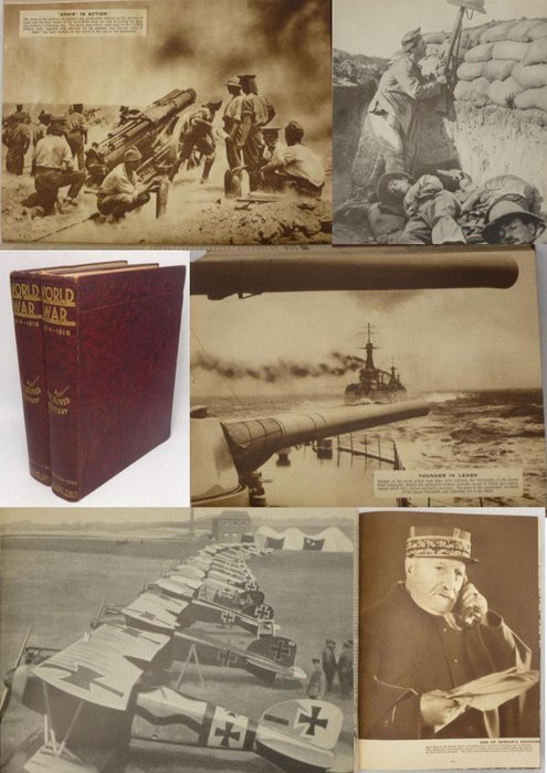 Sir John Hammerton - World war 1914 - 1918 : A pictured history - 2 volume set - 1920