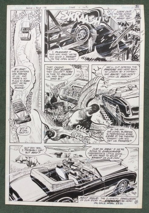 Batman - The Brave and the Bold #175 - Original Art Page by Dan Spiegle (1981)