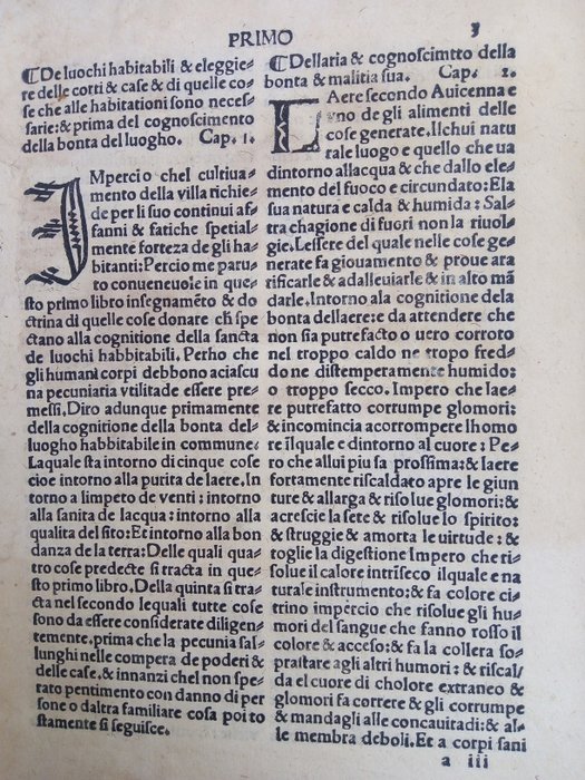 Pietro de Crescenzi - De Agricultura Volgare - 1519