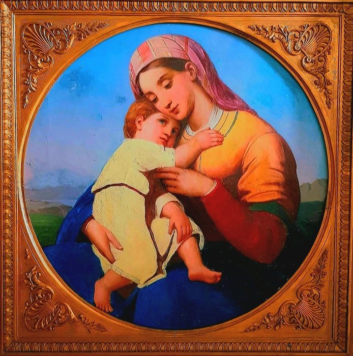 Image 2 of Joseph Anton von Gegenbaur (1800-1867/1876) - Maria mit Johannes der Täufer