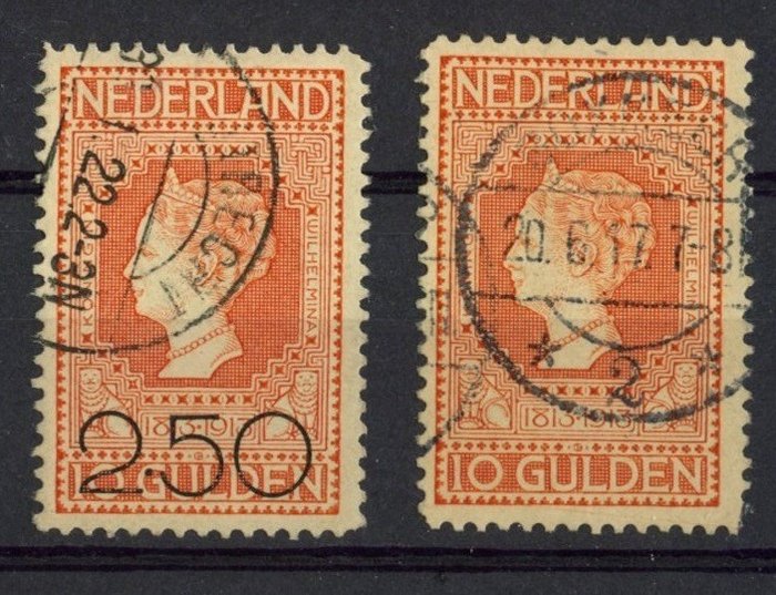 Niederlande 1913/1920 - Independence and Clearance issue - NVPH 101 + 105