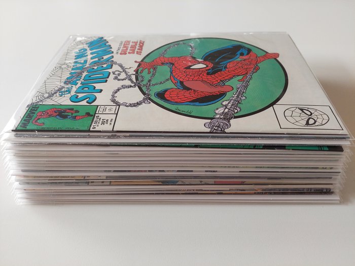 Amazing Spider-Man Lot of 20 in very high grade - Todd McFarlane - Silver Sable, Black Cat, Sandman, Mysterio, Sabretooth, Grey Hulk - Softcover - Erstausgabe - (1988)