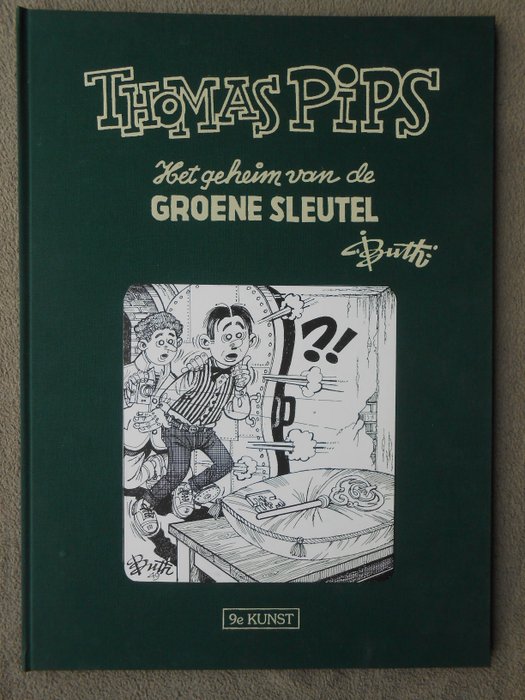 Thomas Pips 11 - Het geheim van de groene sleutel (gehandtekende grootformaat HC 9de Kunst op 14 ex.) - Cartonné - EO - (1997)
