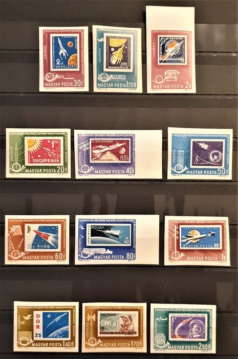 Hongrie 1961/1966 - imperforate top sets - Michel