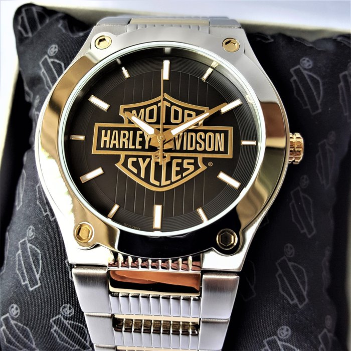 Image 2 of Watch/clock/stopwatch - Gold Edition - New - Bulova - Harley Davidson