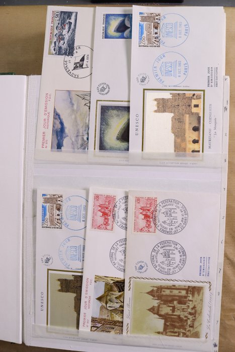 France 1958/1981 - Batch of 1152 FDCs loose in a box