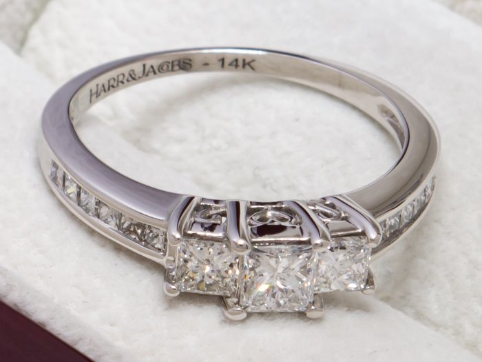 No Reserve - Harr & Jacobs - 14 kt. White gold - Ring - 0.91 ct Diamond
