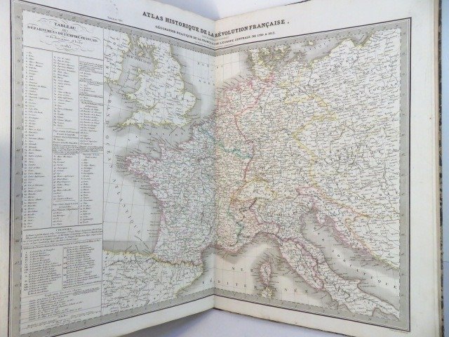 Arnault Robert - Atlas historique et statistique de la Révolution française : série chronologique: Empire Napoleon - 1833
