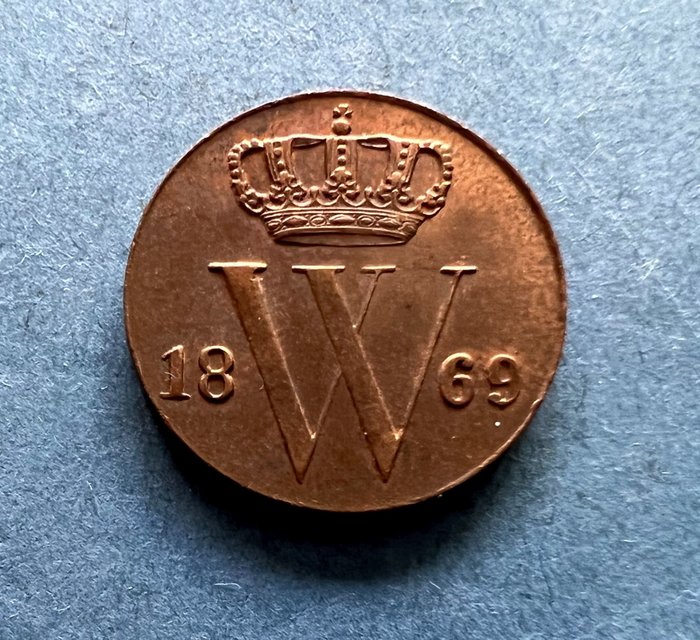 Niederlande. Willem III (1849-1890). 1/2 Cent 1869