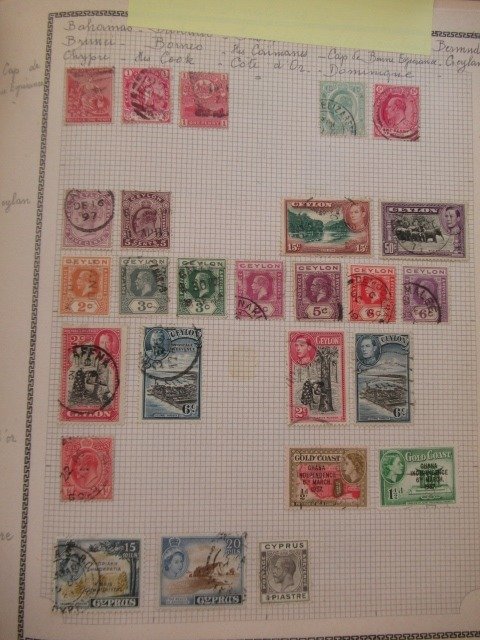 Monde - Dont angleterre , et colonie anglaise, collection de timbres, Pas de réserve