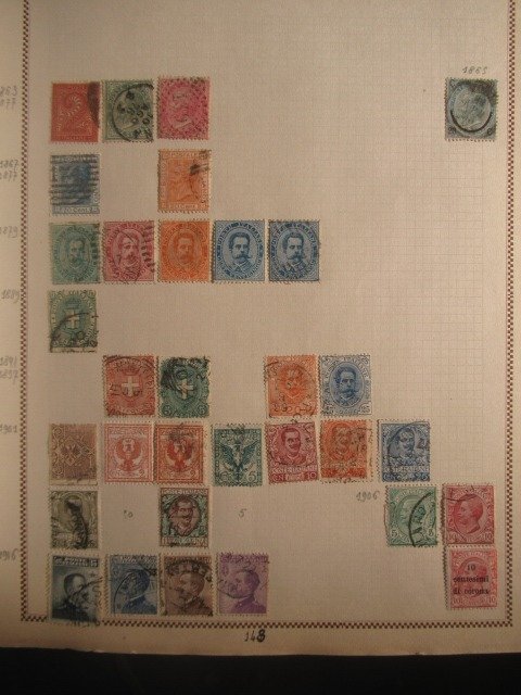 Monde - Dont Italie et Suisse, collection de timbres,Pas de réserve