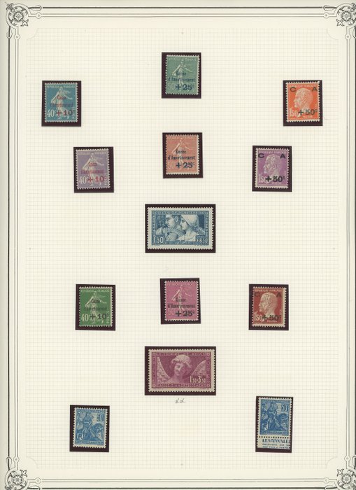 Frankrijk 1927/1937 - NO RP QUOTE: over 3,000 - Semi-modern collection, very extensive, with duplicates, Caisse