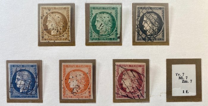France 1849/1850 - France 1849/1850 - Collection of the 1st stamps of France - Yvert & Tellier - Yvert & Tellier