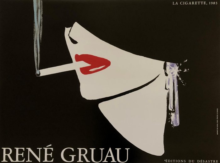 René Gruau - La Cigarette - Années 1980