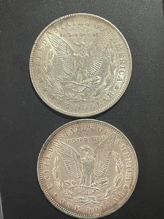 USA. Morgan Dollar 1878 + 1898 Filadelfia (2 pieces)