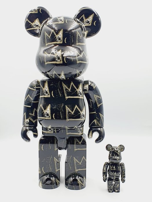 Preview of the first image of Medicom Toy - Be@rbrick 400% + 100% - Jean-Michel Basquiat (after).