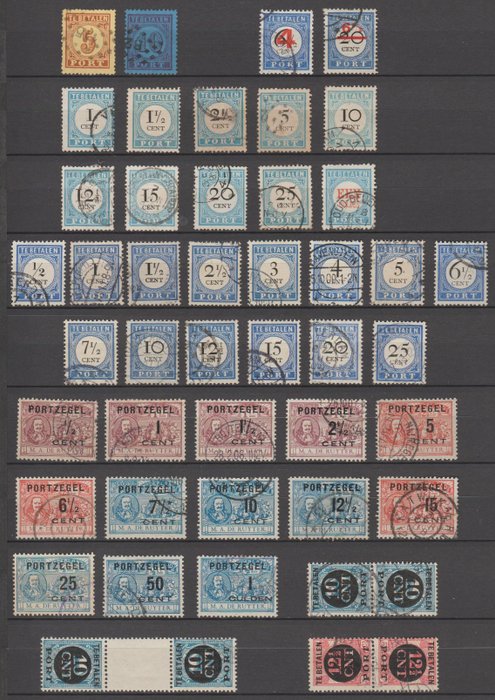Netherlands 1870/1924 - Postage due stamp collection