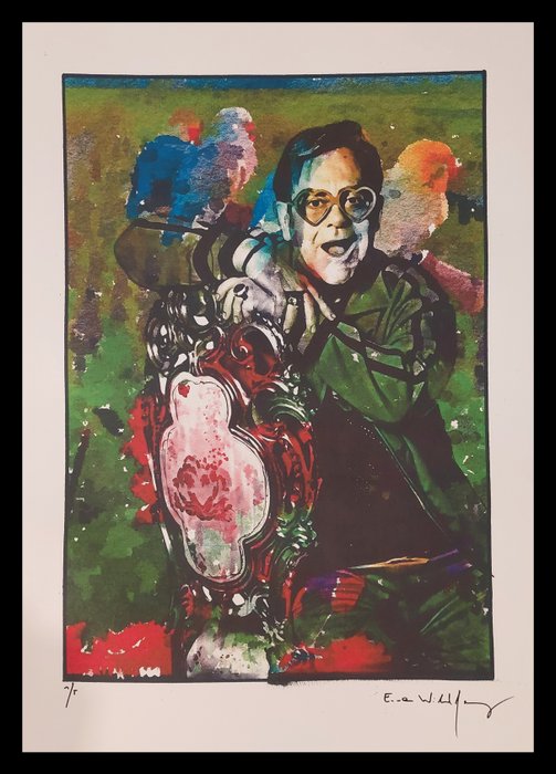 Elton John - by Emma Wildfang - watercolor series - Artwork/ Painting - 2022/2022