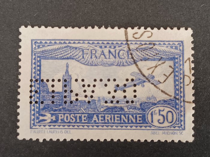 France 1930 - NO RP airmail, No. 6c ‘EIPA 30’, cancelled, signed Calves. - Yvert