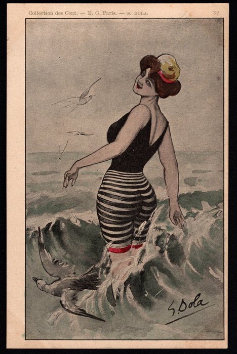 Frankrijk - illustrator Dola collectie van de honderd - Enkele Ansichtkaart (1) - 1901