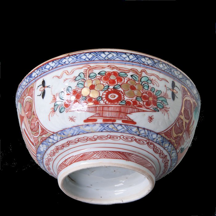 venire (1) - Pelliccia di Amsterdam - Porcellana - Maneggiare cesti con fiori - Cina - Qianlong (1736-1795)