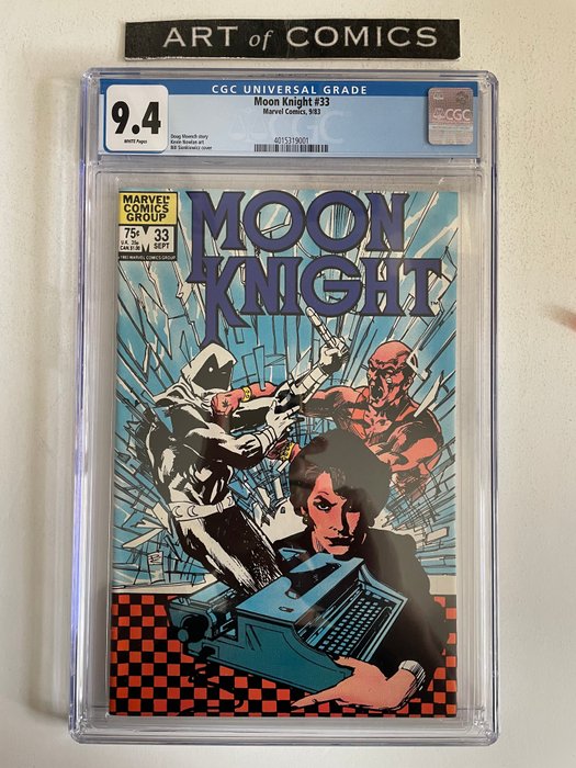 Moon Knight #33 - CGC Graded  9.4 - Very Grade!! - White Pages!! - Softcover - Eerste druk - (1983)