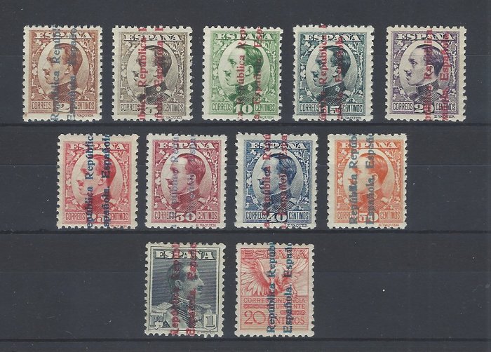 Spanje 1931 - Alfonso XIII complete set - well centred. No Reserve Price. - Edifil 593/03