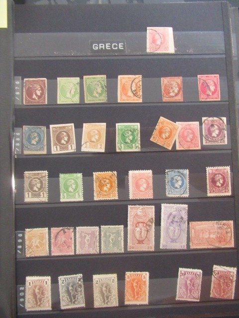 Monde - dont Grèce et Luxembourg , collection de timbres, Pas de réserve