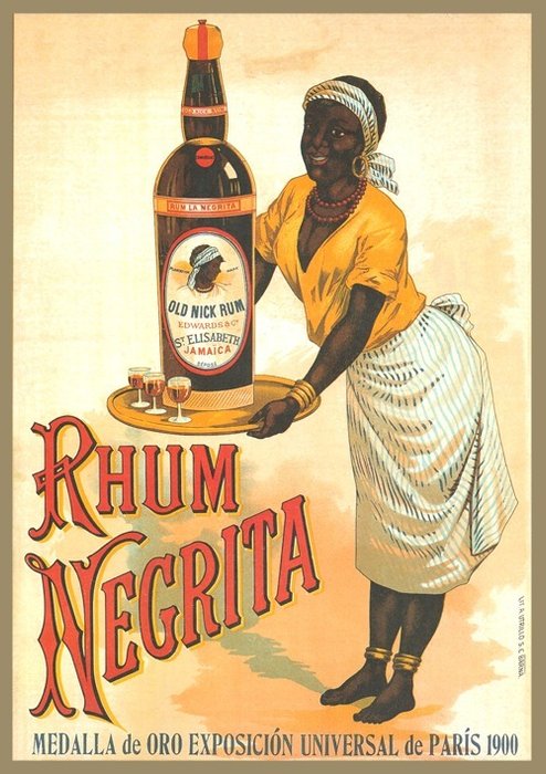 Rhum Negrita - Exposición Universal de Paris, 1900 - Modern License Print Big Size XL