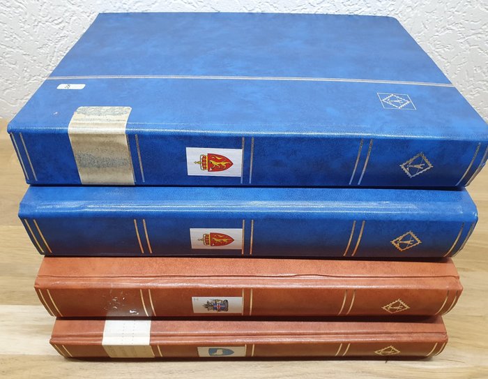 Scandinavie 1856/1993 - Inventory of Norway, Faroe Islands, Iceland and Greenland in four stock books