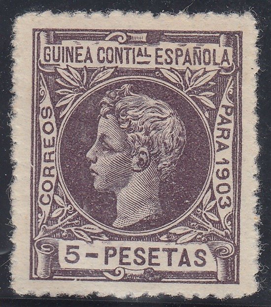 Spain and Colonies 1903 - Guinea - Edifil nº 25.  Alfonso XIII